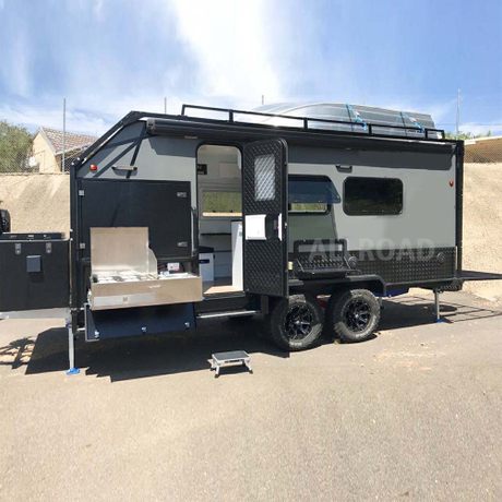 Allroad Toy hauler off road camper hard top campingvogn